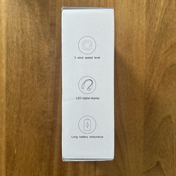 NWT Portable Blade-less Rechargeable Neck Fan Black - Picture 7 of 10